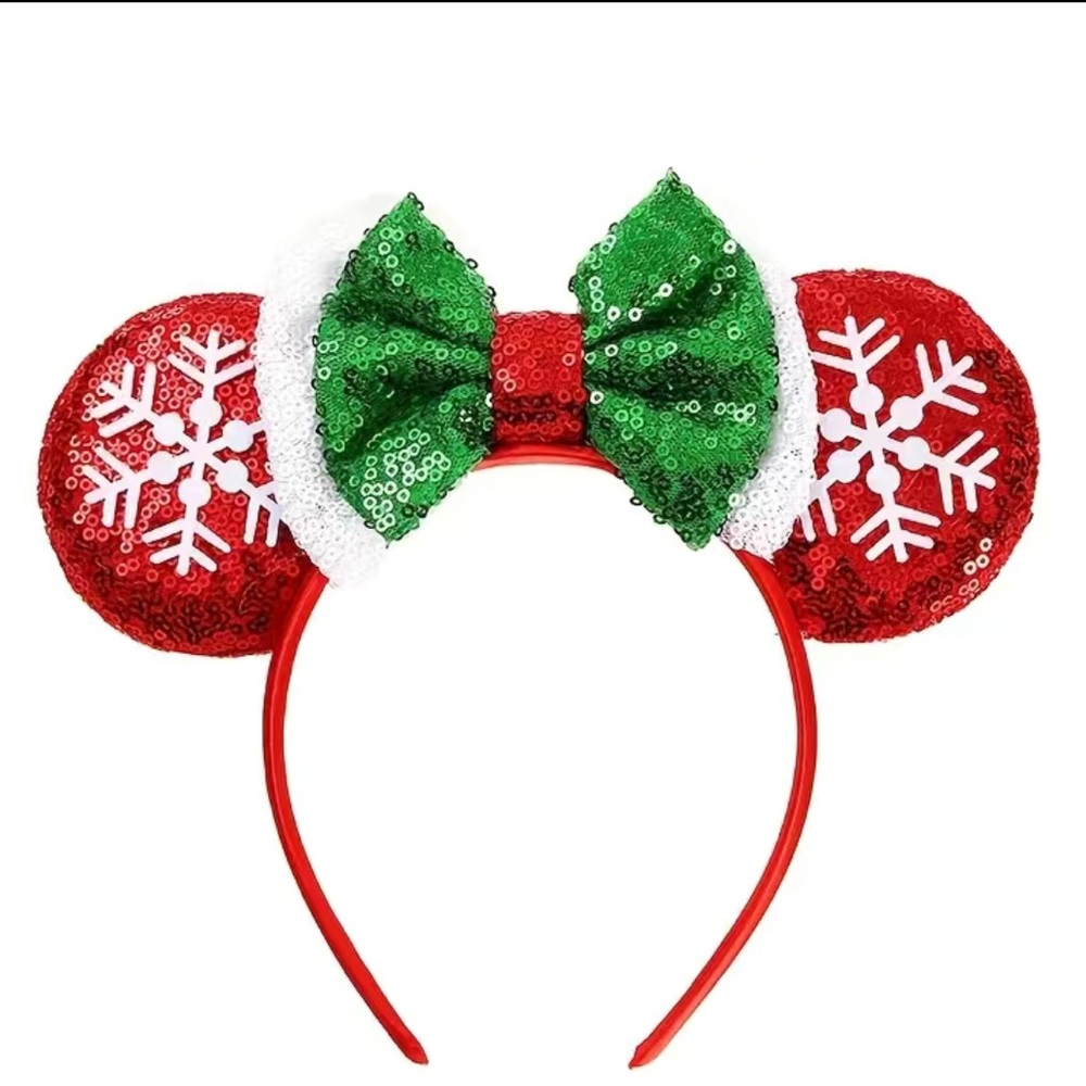 NWOT Christmas Minnie Ears Headband